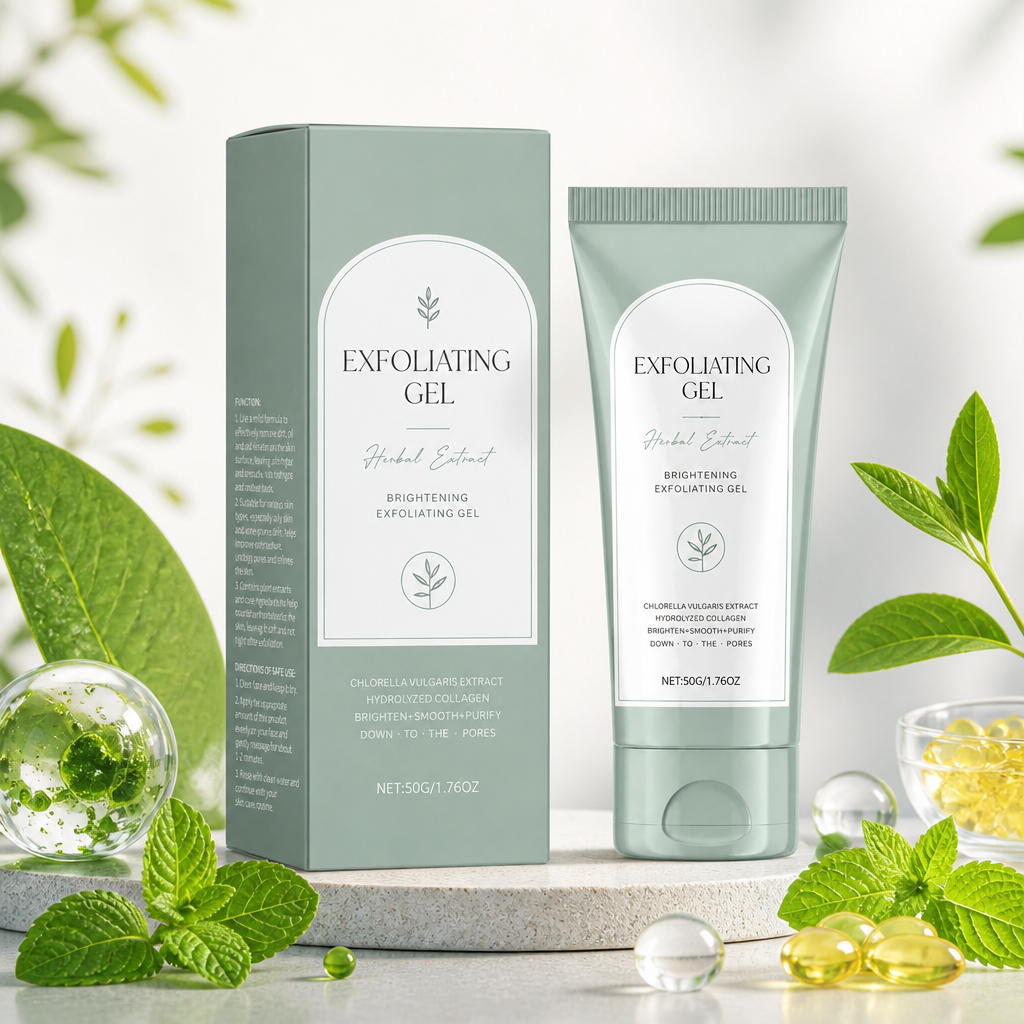 Chlorella Collagen Exfoliating Gel – Gentle Pore-Cleansing Skin Smoother