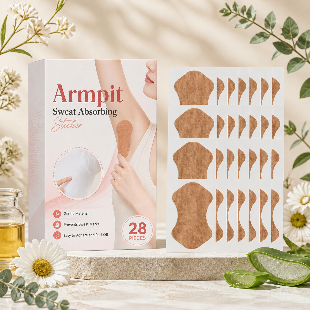 Ultra-Thin Underarm Sweat Absorbing Pads for All-Day Freshness