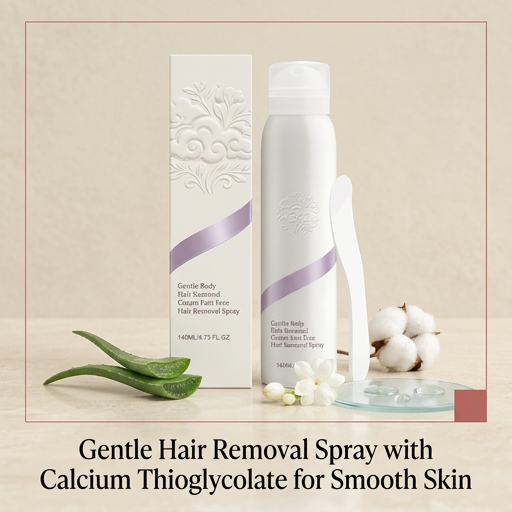 Gentle Hair Removal Spray with Calcium Thioglycolate for Smooth Skin