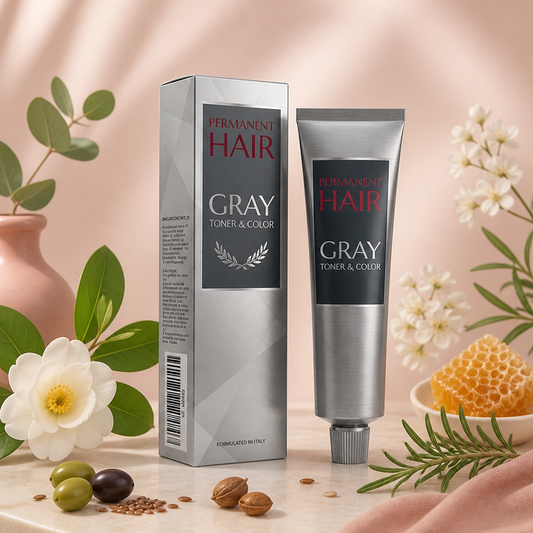 Gray Hair Dye Cream – Long-Lasting Silver Tone Hair Coloring Formula