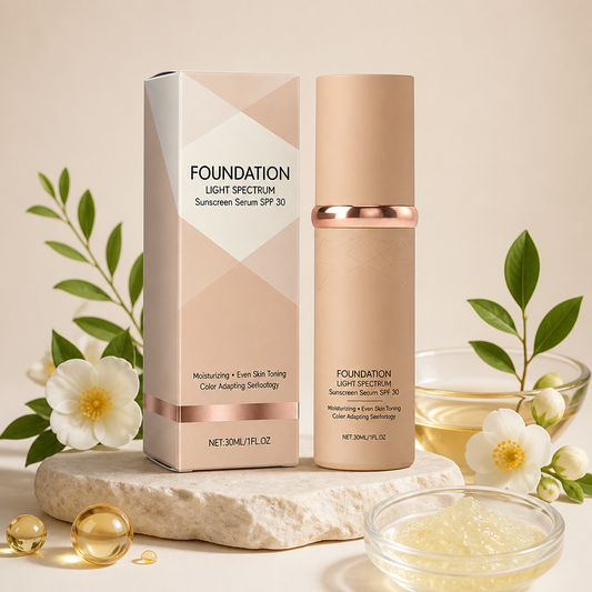 Foundation Light Spectrum Sunscreen Serum – Hydrating Coverage With SPF Care