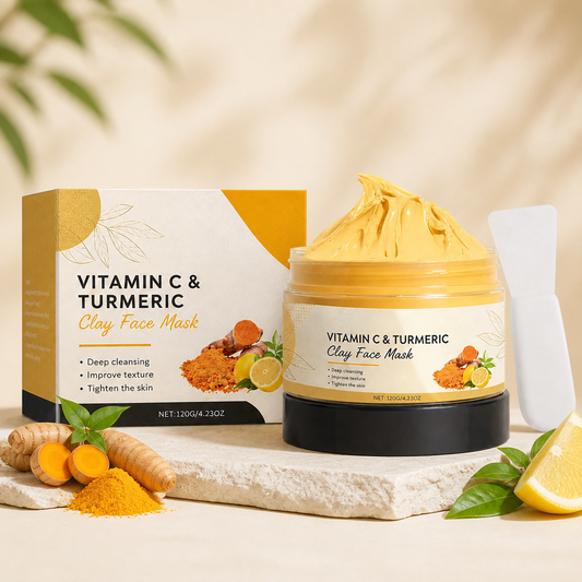 Turmeric Vitamin C Clay Mask – Deep Cleansing & Radiant-Looking Skin