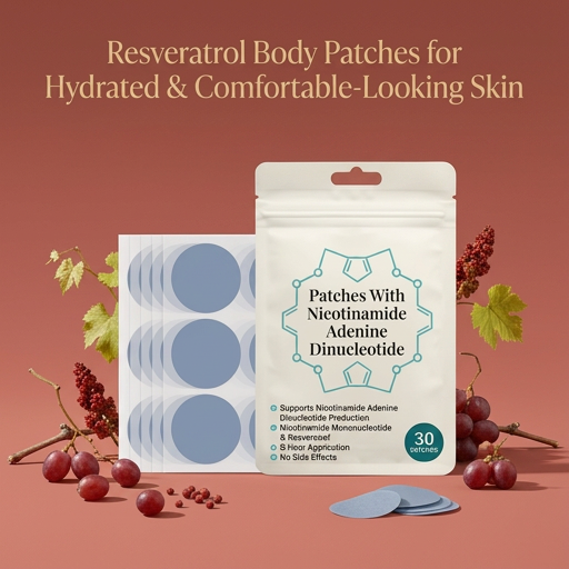 Resveratrol Body Patches for Hydrated & Comfortable-Looking Skin