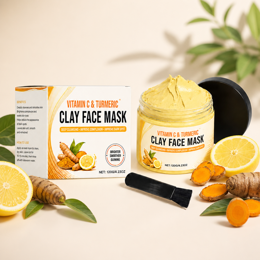 Vitamin C & Turmeric Clay Mask – Deep Cleansing for Radiant, Smooth Skin