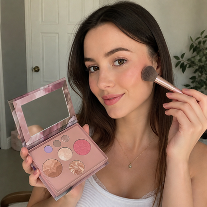 Multifunctional Makeup Palette – Blush, Contour & Highlight In One