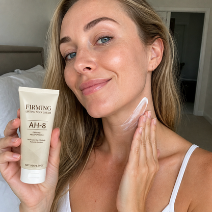 Firming Neck Cream with Peptides & Hyaluronic Acid for Smoother Skin