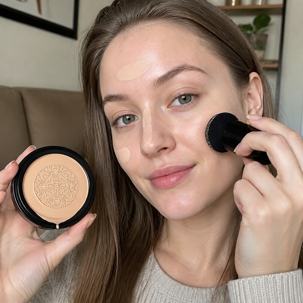 Bionic Cushion Foundation – Lightweight Full Coverage Natural Finish
