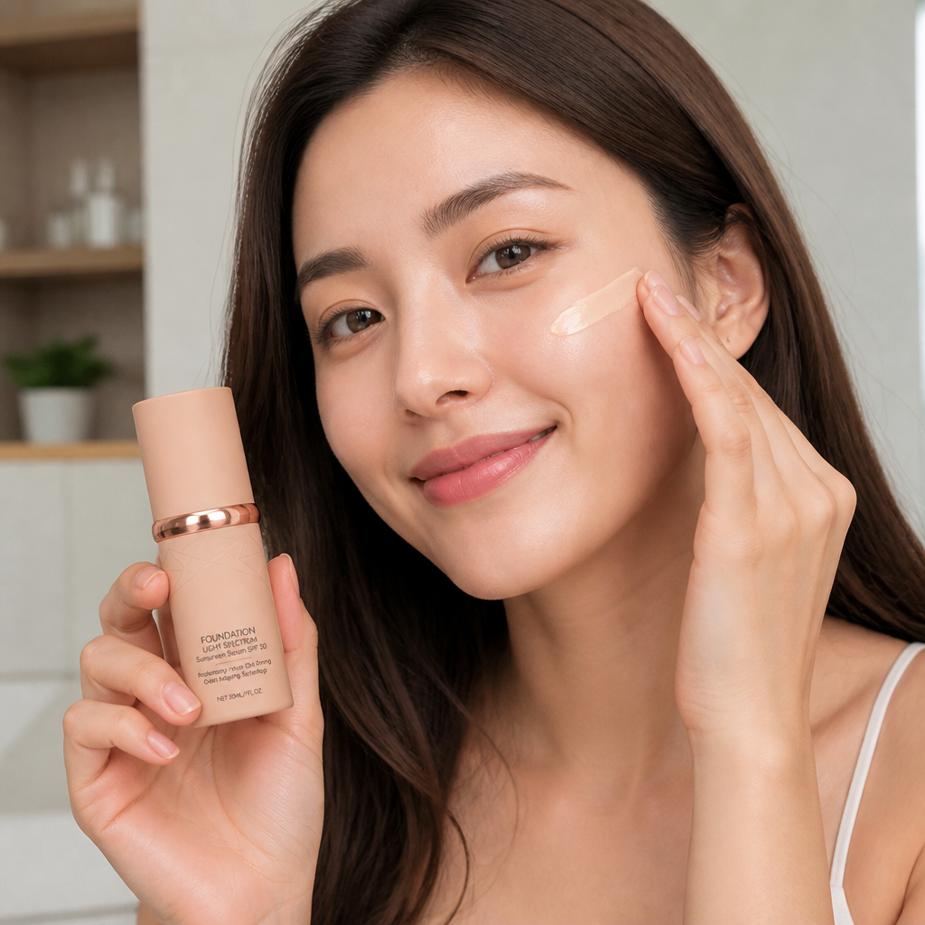 Foundation Light Spectrum Sunscreen Serum – Hydrating Coverage With SPF Care