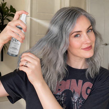 Silver Hair Color Refresh Spray For Vibrant Gray Tones