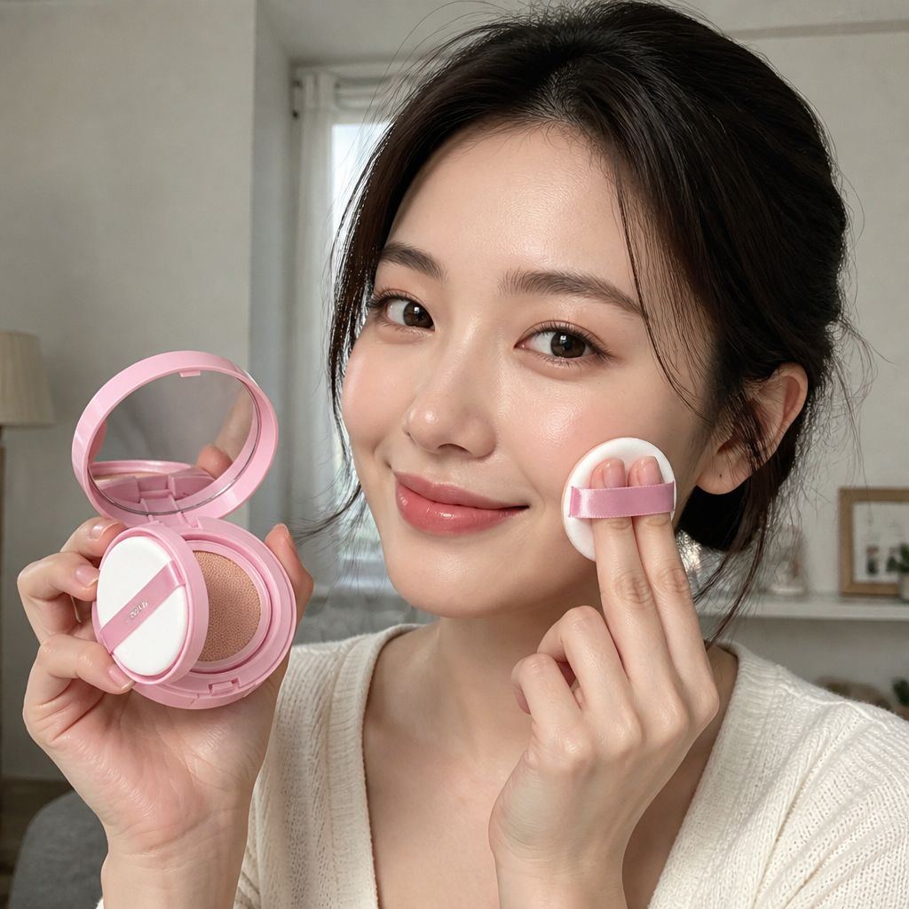 2-In-1 Cushion Powder Foundation – Lightweight Smooth Matte Finish