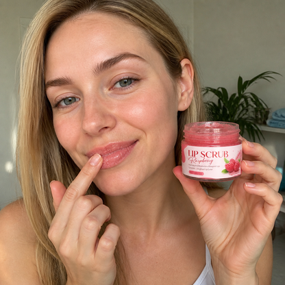 Strawberry Lip Scrub & Balm Duo – Smooth, Soft & Hydrated Lips