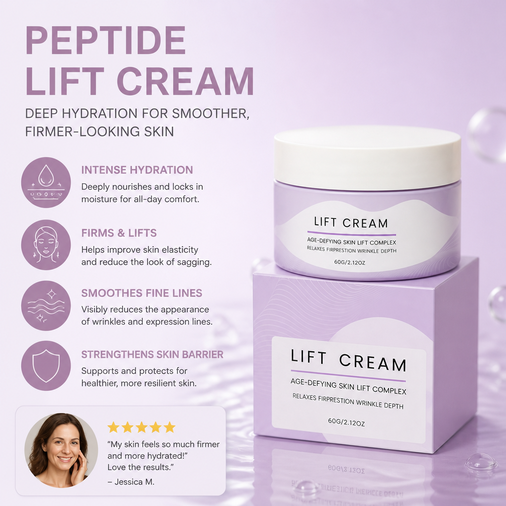 Peptide Lift Cream – Deep Hydration for Smoother, Firmer-Looking Skin