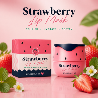 Strawberry Lip Sleeping Mask – Overnight Hydration for Soft, Smooth Lips
