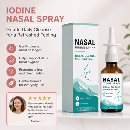 Iodine Nasal Spray – Gentle Daily Cleanse for a Refreshed Feeling