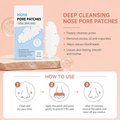 Deep Cleansing Nose Pore Patches – Fresh-Looking Skin & Oil Control