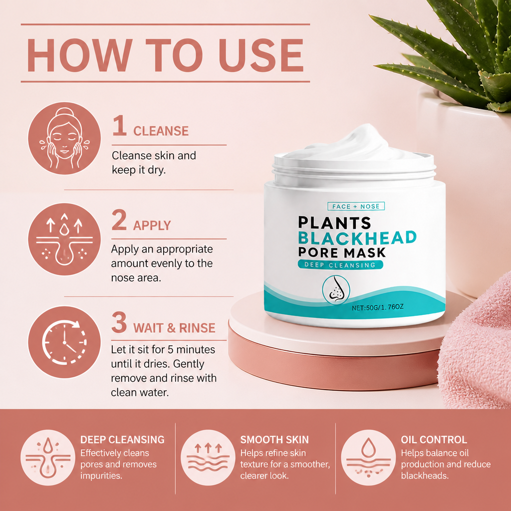 Aloe Blackhead Pore Mask – Deep Cleansing for Smooth, Fresh-Looking Skin