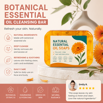 Botanical Essential Oil Cleansing Bar – Refreshing Daily Skin Care