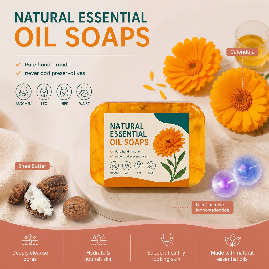 Botanical Essential Oil Cleansing Bar – Refreshing Daily Skin Care