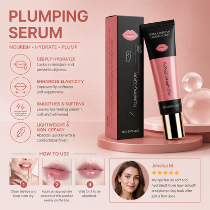 Plumping Lip Serum – Lightweight Hydration for Softer, Fuller-Looking Lips