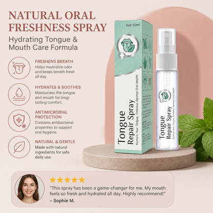 Natural Oral Freshness Spray – Hydrating Tongue & Mouth Care Formula
