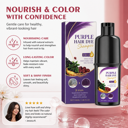 Polygonum Multiflorum Color Depositing Shampoo – Nourishing Hair Color Care