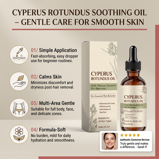 Cyperus Rotundus Soothing Oil – Gentle Care for Smooth Skin