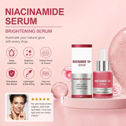 Niacinamide Brightening Serum – Hydrating Formula for Clear, Radiant Skin