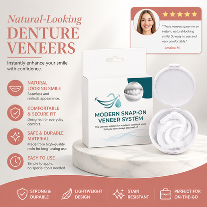 Temporary Natural-Looking Denture Veneers – Lightweight Smile Enhancement