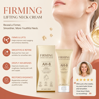 Firming Neck Cream with Peptides & Hyaluronic Acid for Smoother Skin