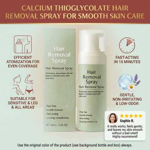 Calcium Thioglycolate Hair Removal Spray for Smooth Skin Care