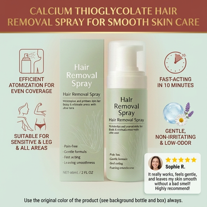 Calcium Thioglycolate Hair Removal Spray for Smooth Skin Care