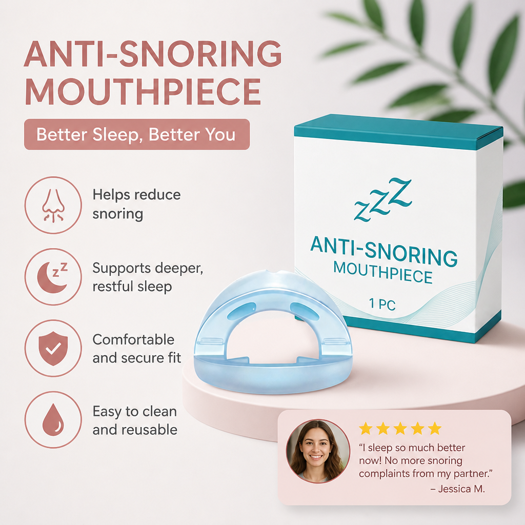 Anti-Snoring Mouthpiece – Comfortable Fit For Better Sleep Support