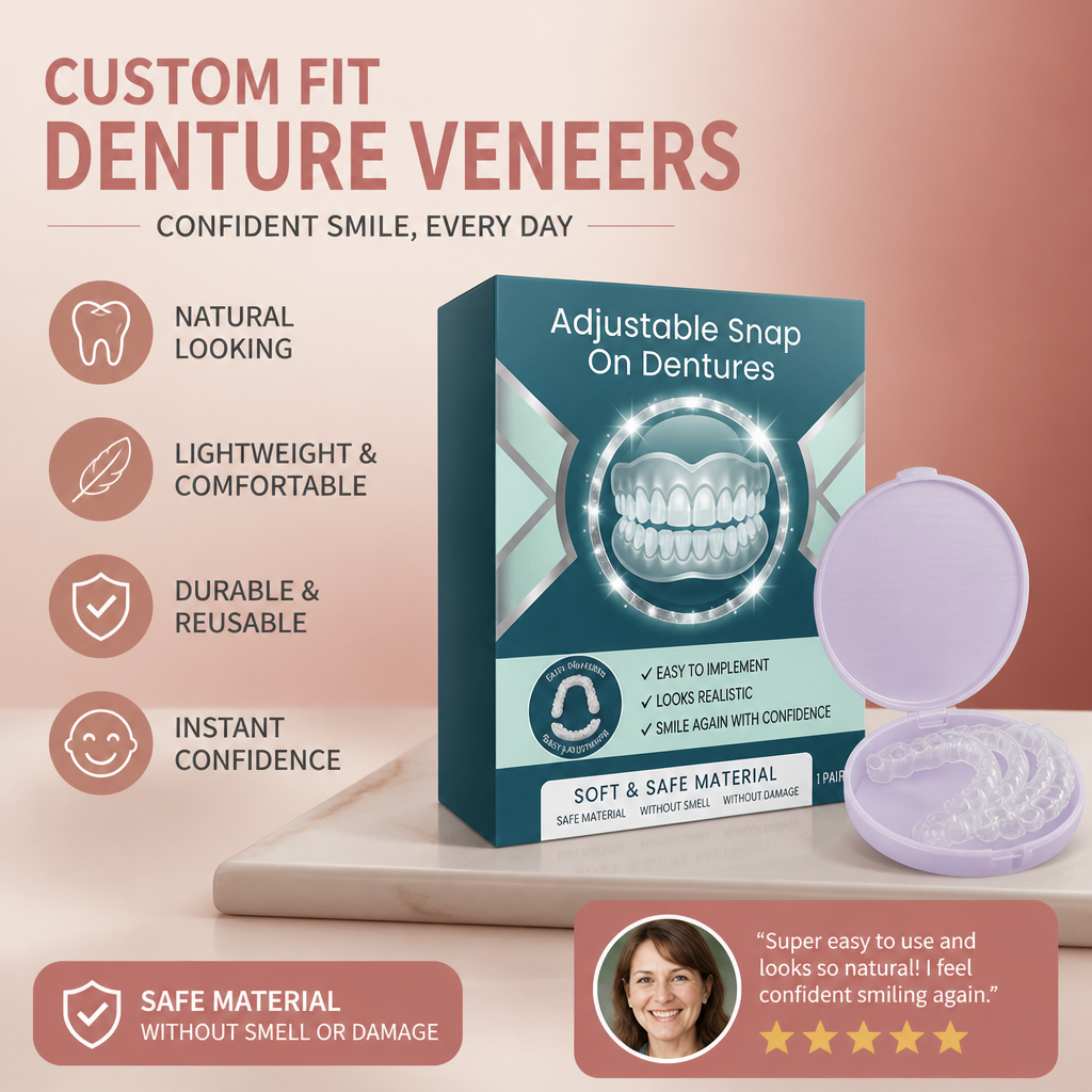 Custom Fit Temporary Denture Veneers – Lightweight Smile Enhancement