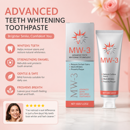 Advanced Teeth Whitening Toothpaste – Gentle Daily Care For A Brighter Smile