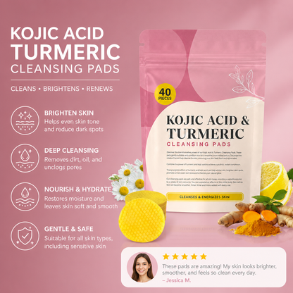 Kojic Acid Turmeric Cleansing Pads – Brightening Care For Smooth Skin