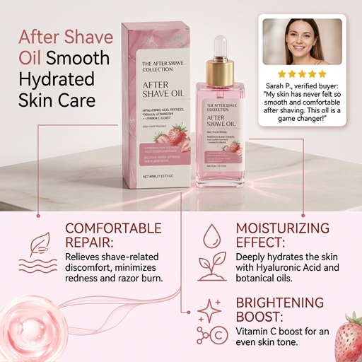 After Shave Oil for Smooth Hydrated Skin Care