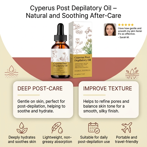 Hydrating Hair Removal Oil – Lightweight Formula for Smooth Skin Care