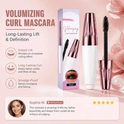Volumizing Curl Mascara for Long-Lasting Lift & Definition
