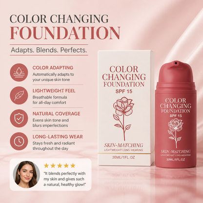 Color-Adapting Foundation – Lightweight Coverage For A Natural Finish