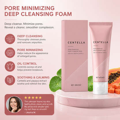 Papaya & Centella Foaming Facial Cleanser for Fresh, Clear-Looking Skin