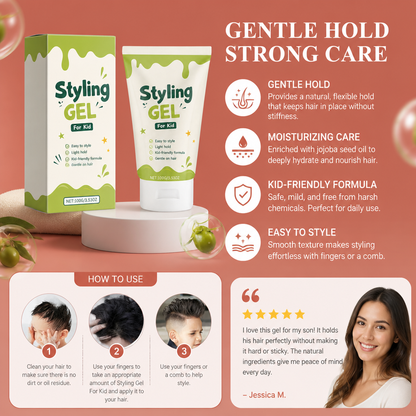 Kids Hair Styling Gel – Gentle Hold & Moisturizing Hair Care