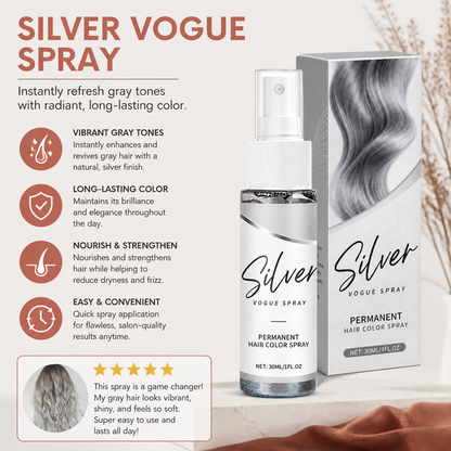 Silver Hair Color Refresh Spray For Vibrant Gray Tones