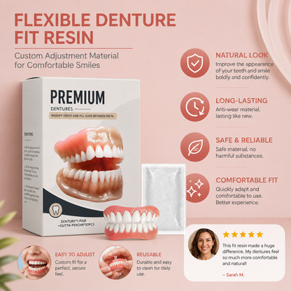 Flexible Denture Fit Resin – Custom Adjustment Material For Comfortable Smiles