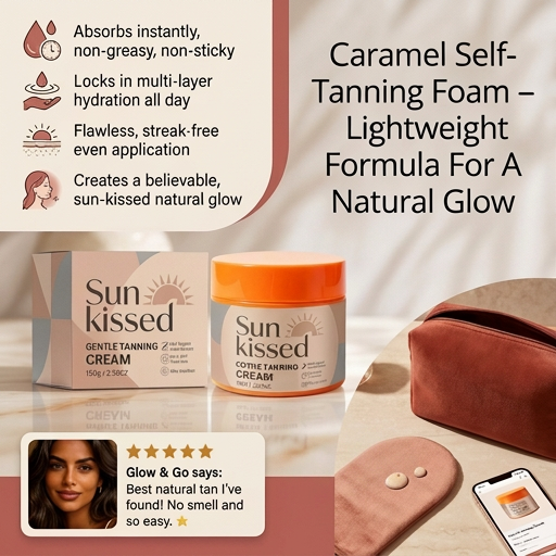 Caramel Self-Tanning Foam – Lightweight Formula For A Natural Glow