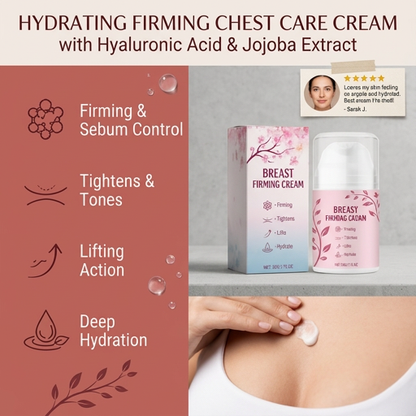 Hydrating Firming Chest Care Cream with Hyaluronic Acid & Jojoba Extract