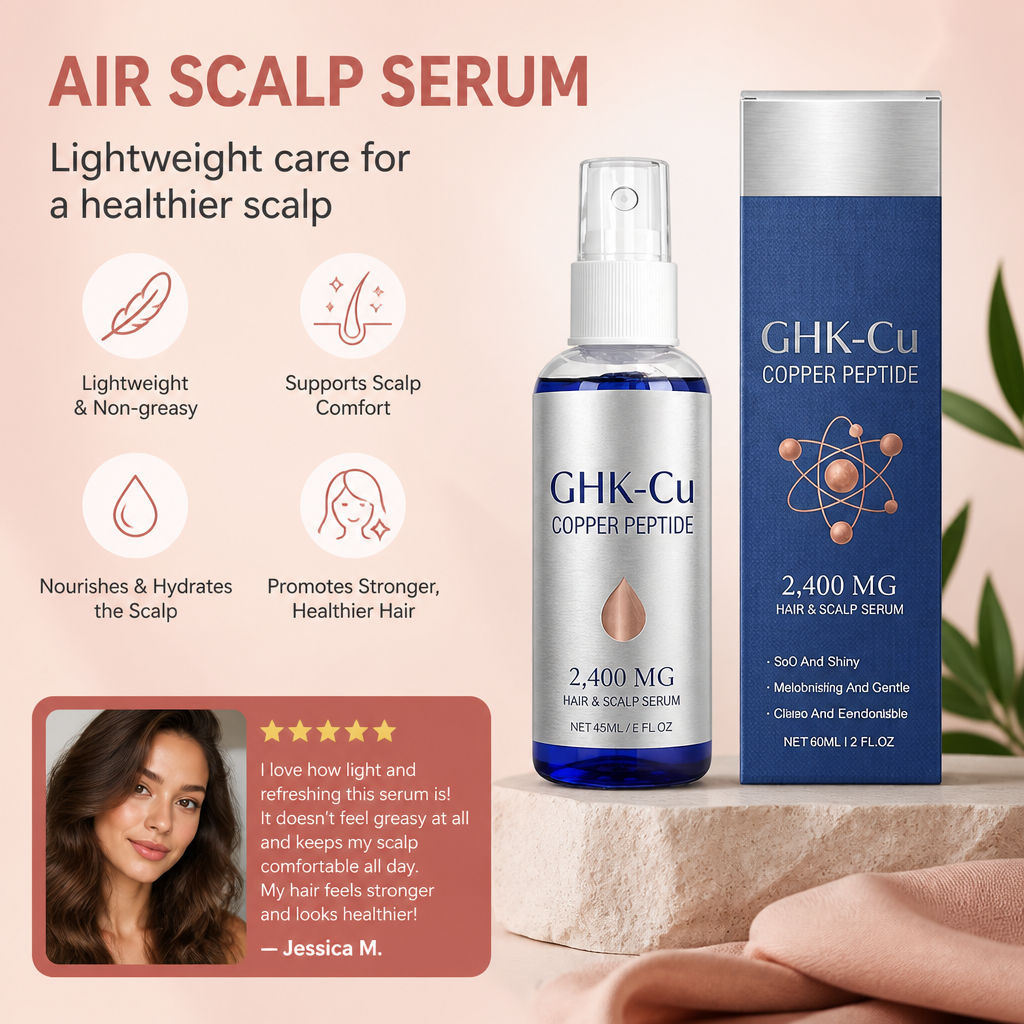 Air Scalp Serum With Copper Peptide For Lightweight Hair Care