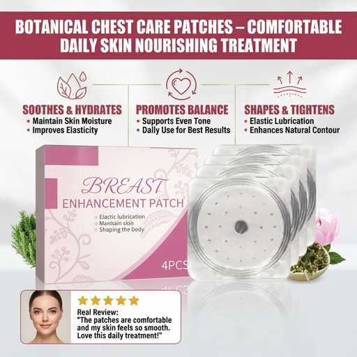 Botanical Chest Care Patches – Comfortable Daily Skin Nourishing Treatment