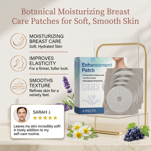 Botanical Moisturizing Breast Care Patches for Soft, Smooth Skin