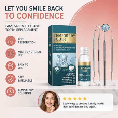 Custom Fit Temporary Tooth Repair Resin – Easy Moldable Smile Solution