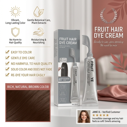 Gentle Botanical Hair Dye – Natural-Looking Color With Nourishing Care